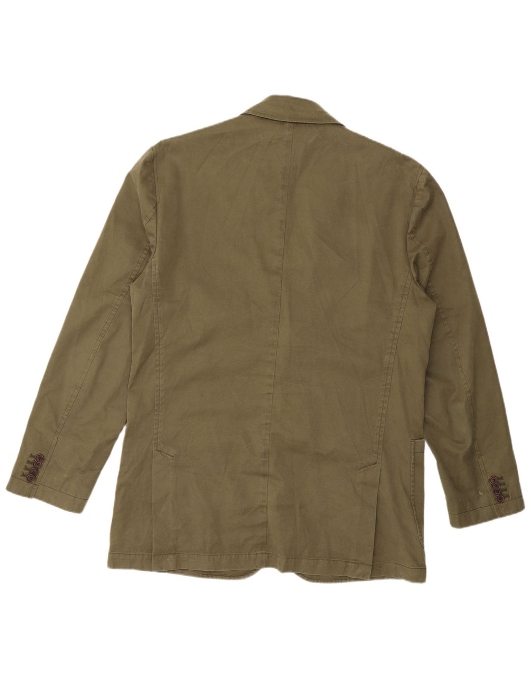 Giacca blazer da uomo a 2 bottoni Orvis UK 40 grande cotone kaki