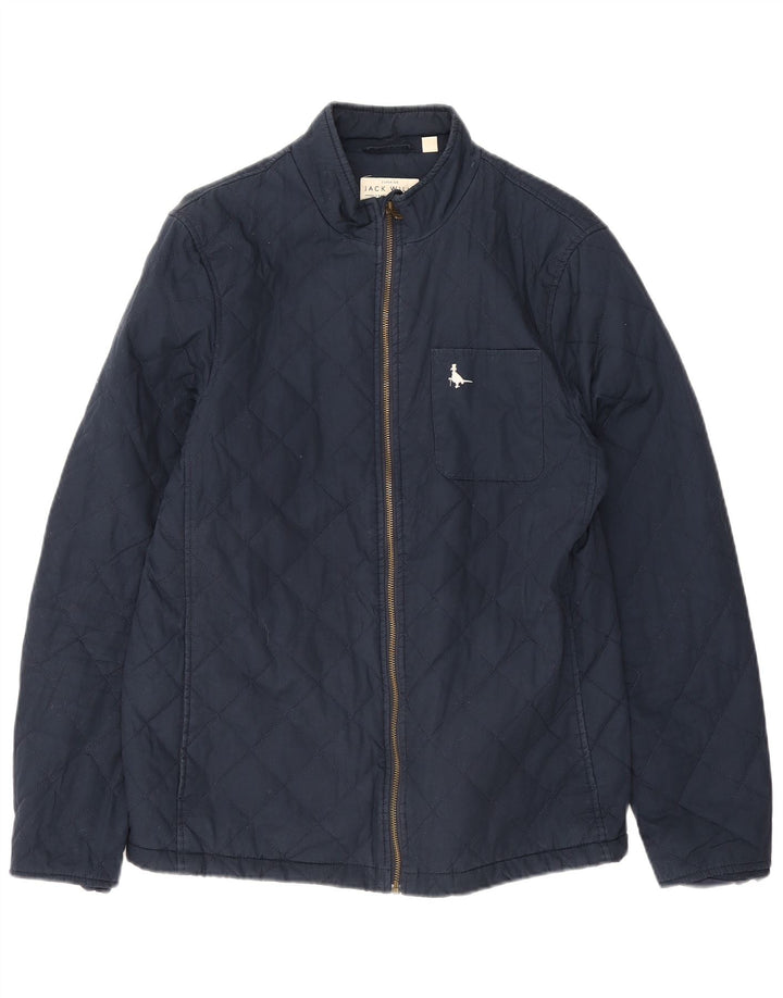 Giacca trapuntata da uomo Jack Wills UK 38 cotone medio blu navy