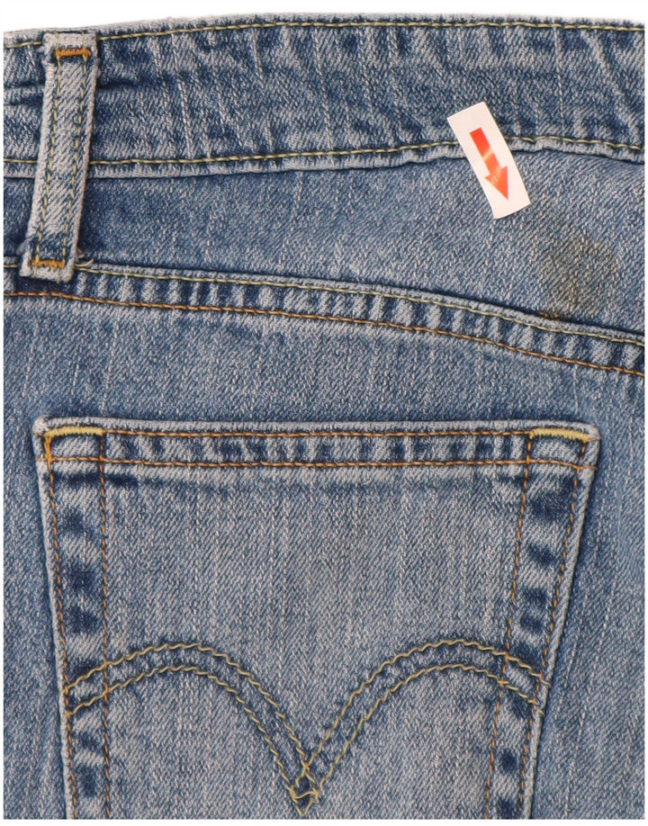 Levi's Donna 518 Jeans Bootcut Super Low W28 L32 Cotone Blu