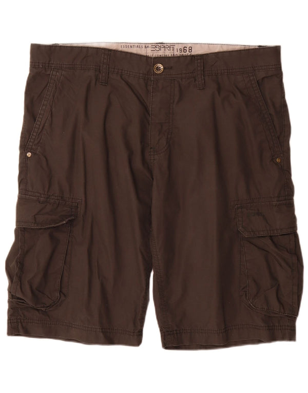 Esprit Mens Cargo Shorts Large W36 Grey Cotton