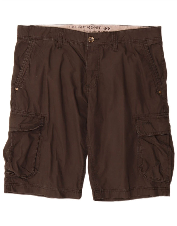 Pantaloncini cargo da uomo Esprit grandi W36 in cotone grigio