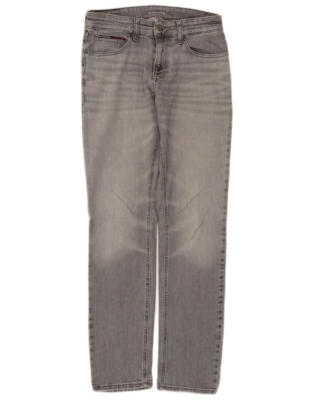 TOMMY HILFIGER Jeans slim Scanton da uomo W30 L32 cotone grigio