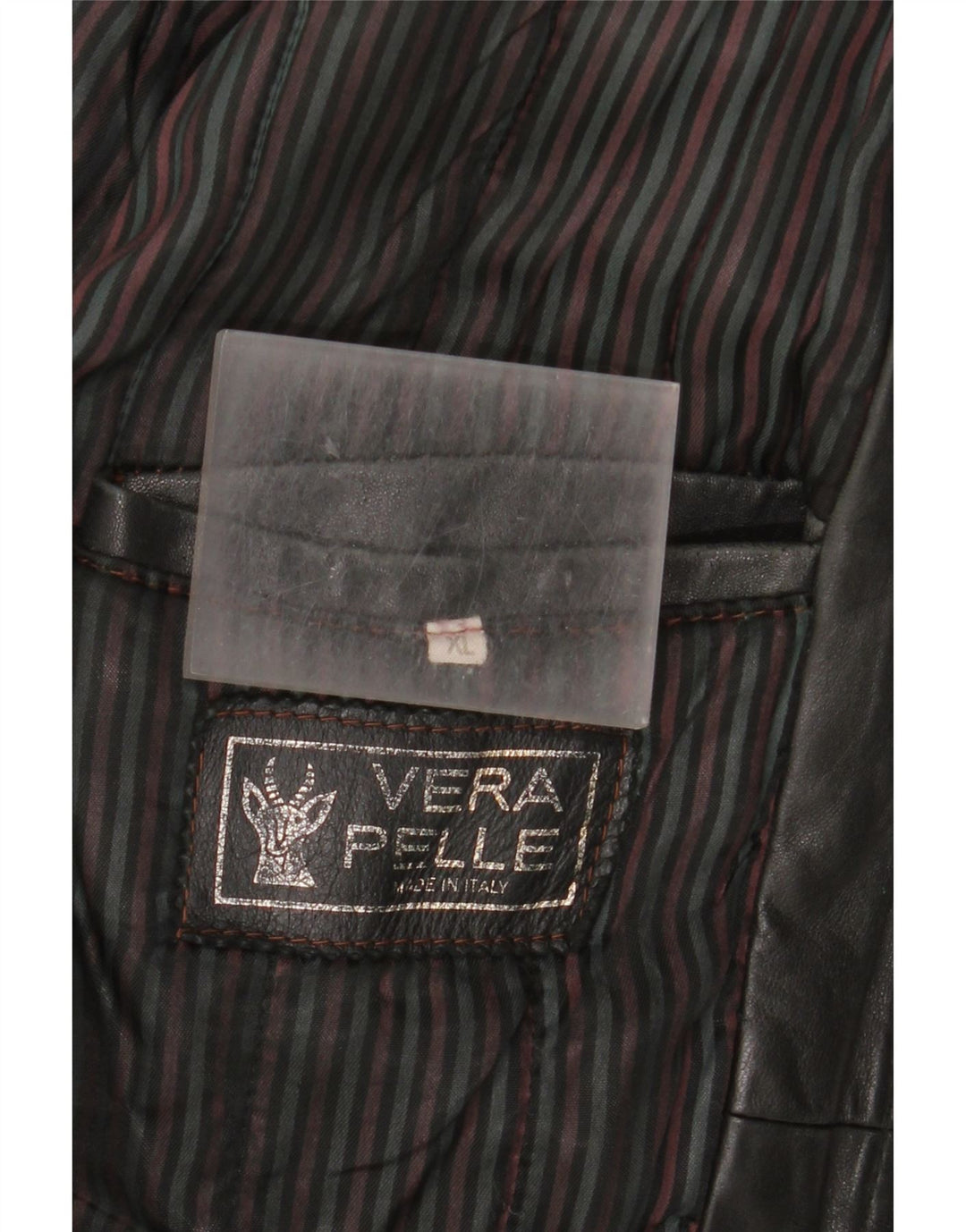 Giacca in pelle vintage da uomo UK 42 XL in pelle nera