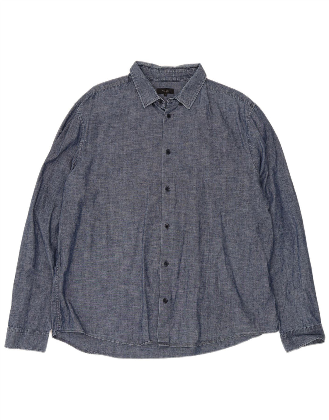 Camicia Cos da uomo XL in cotone blu