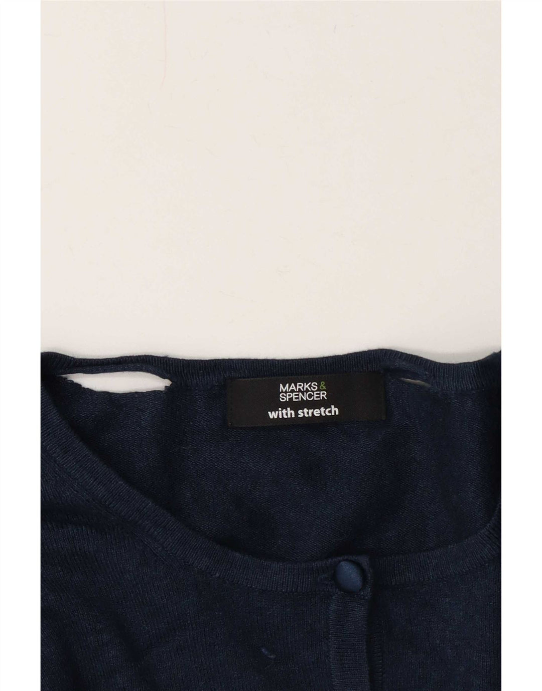 Maglione cardigan da donna Marks & Spencer UK 12 medio blu navy