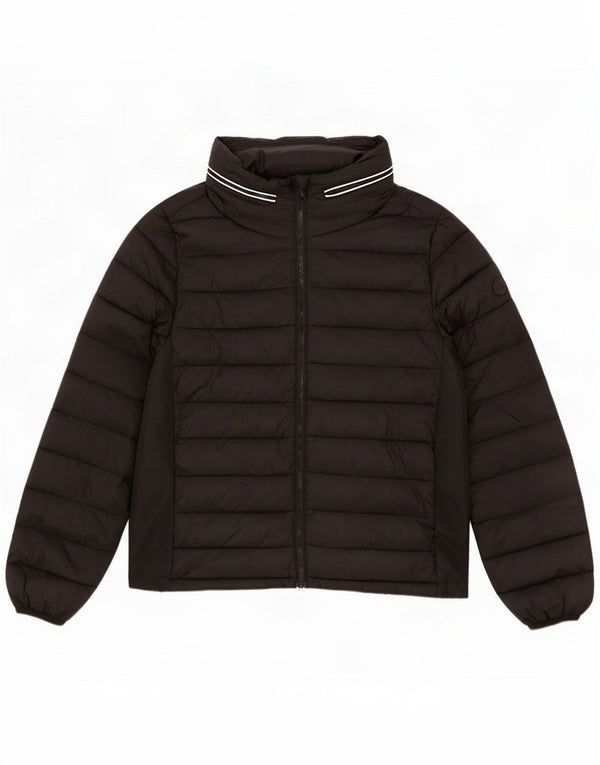 Mistral Giacca imbottita con cappuccio da uomo UK 38 Medium Nero Poliammide