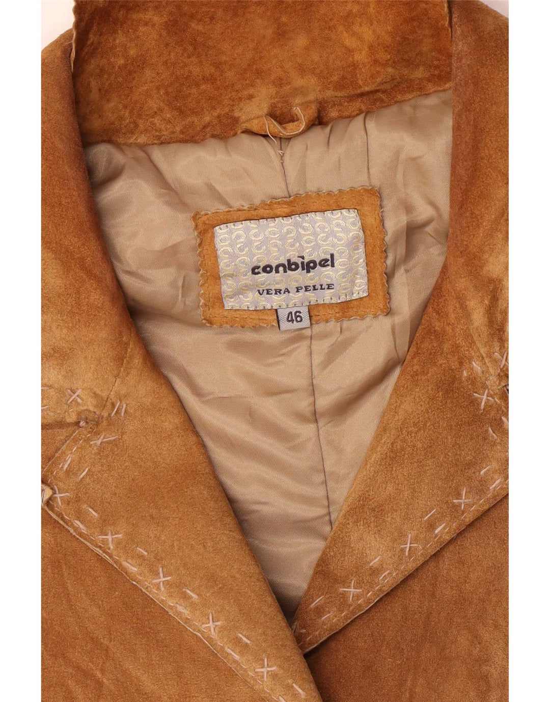 Giacca Donna Scamosciata Conbipel IT 46 Large Pelle Marrone