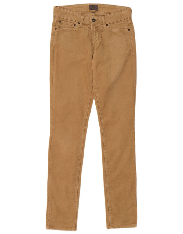 Pantaloni skinny in velluto a coste Demi Curve da donna Levi's W25 L31 Beige