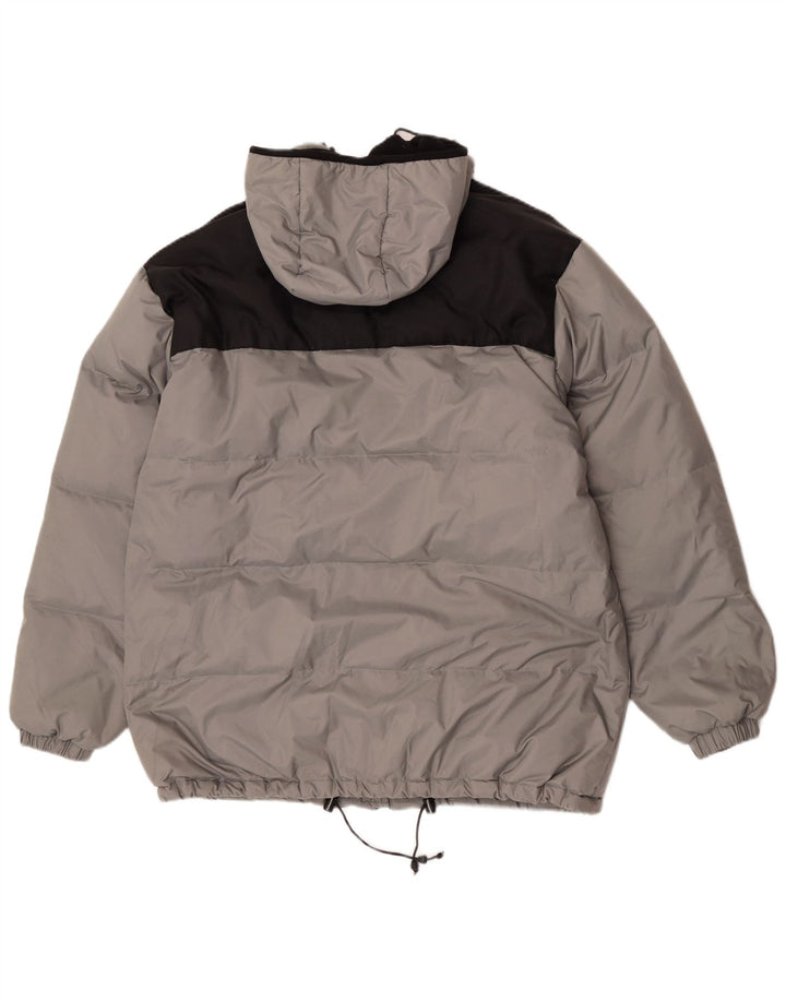 Giacca imbottita con cappuccio da uomo Fishbone UK 38 Nylon color block grigio medio