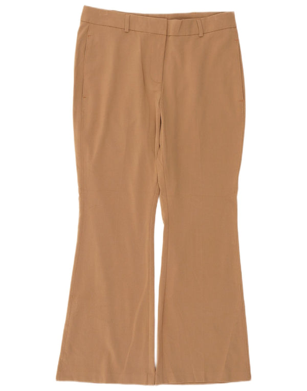 Pantaloni chino bootcut da donna Marks & Spencer UK 12 medio W30 L28 Beige