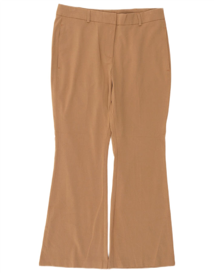 Pantaloni chino bootcut da donna Marks & Spencer UK 12 medio W30 L28 Beige