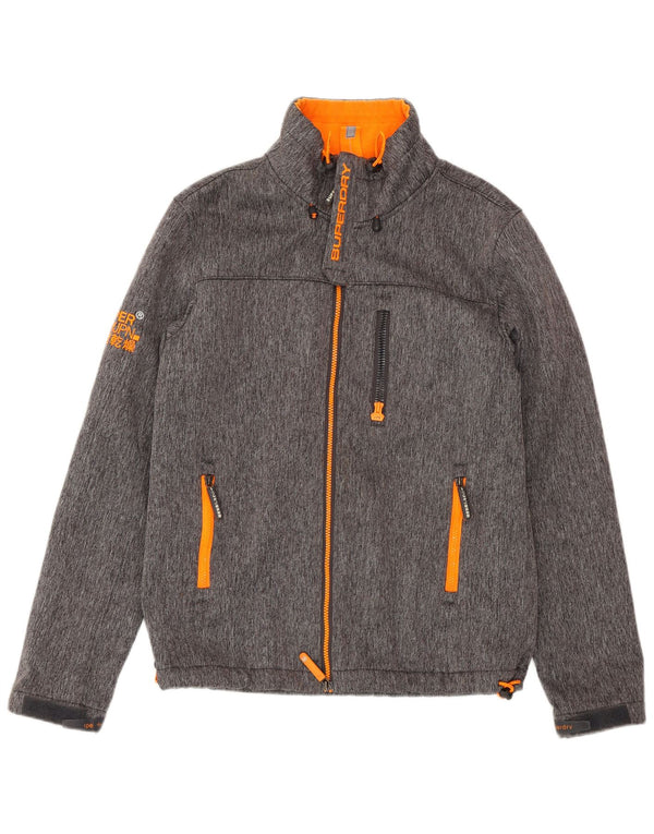 Giacca a vento Windtrekker da uomo SUPERDRY UK 40 Large Grey Flecked