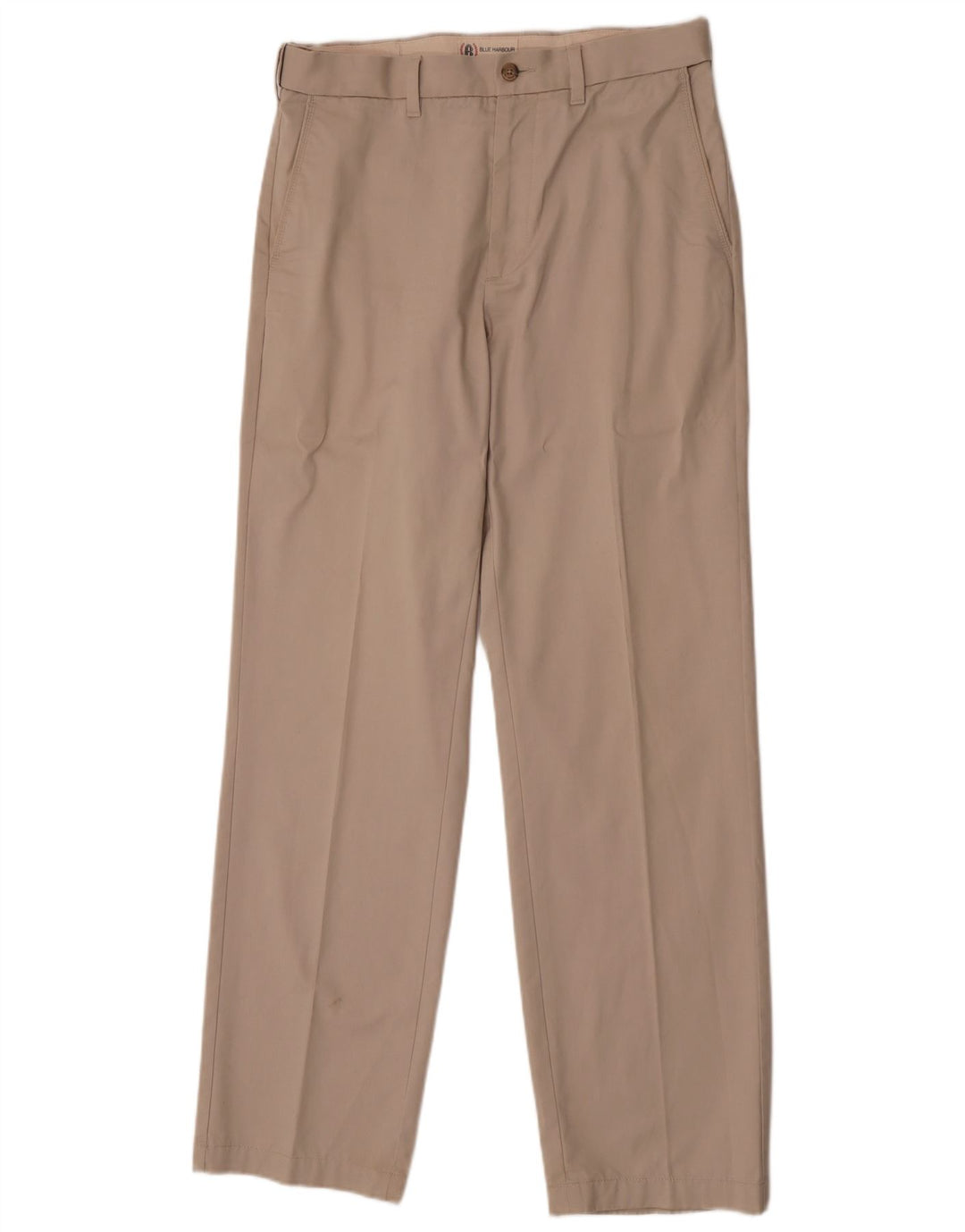 Pantaloni chino dritti Marks & Spencer da uomo blu Harbour W32 L33 Beige