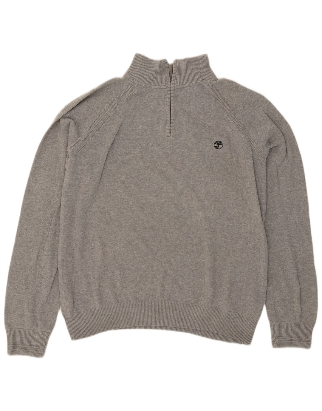 Maglione maglione con collo con zip vestibilità regolare da uomo TIMBERLAND XL grigio