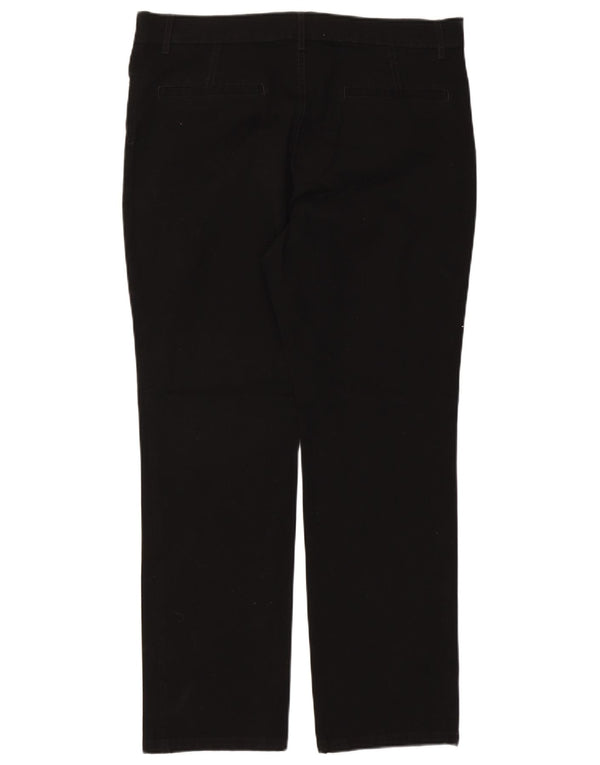 Pantaloni casual dritti da donna Marks & Spencer UK 18 XL W38 L30 Neri