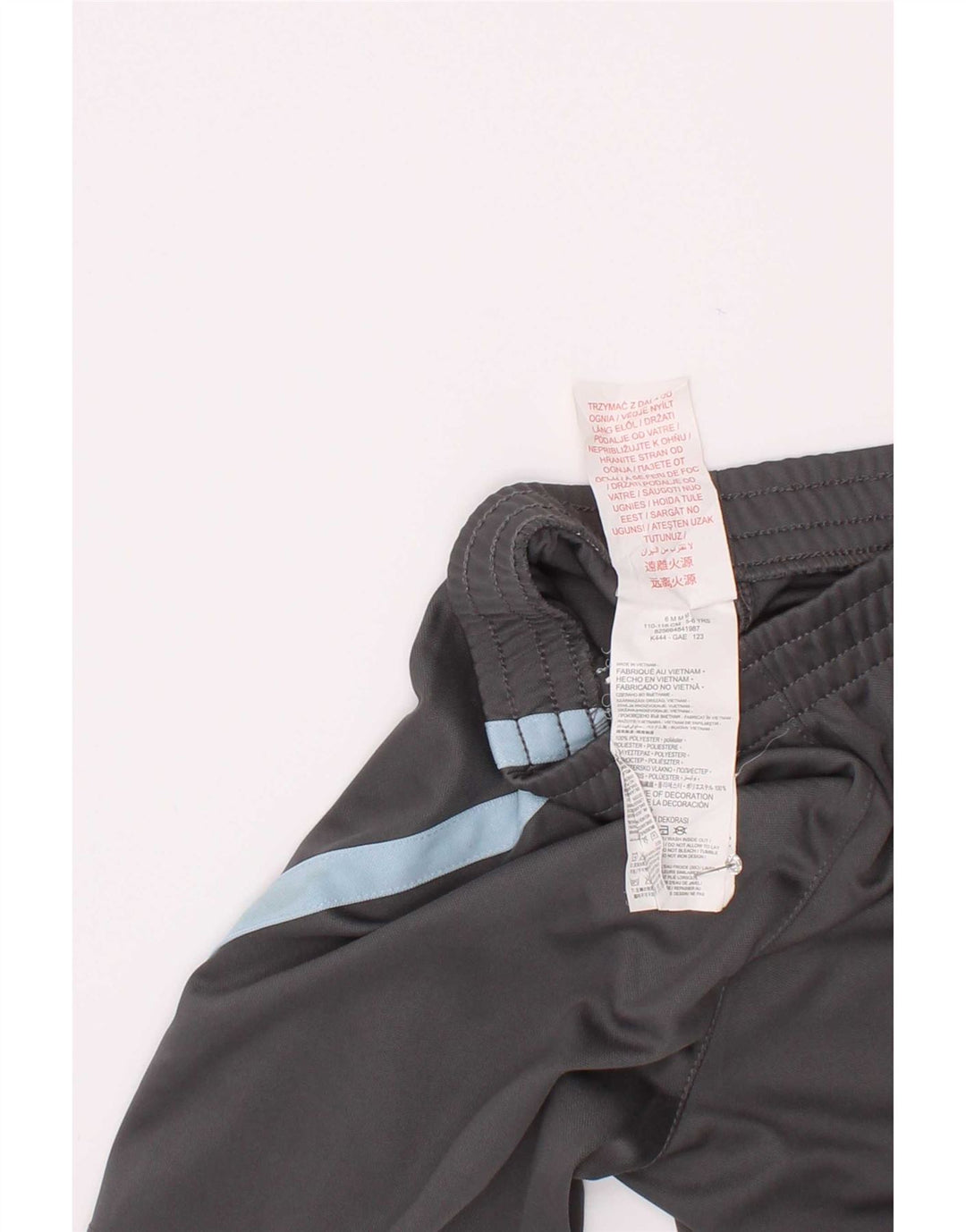 Pantaloncini sportivi Nike da ragazzo 5-6 anni in poliestere color block grigio