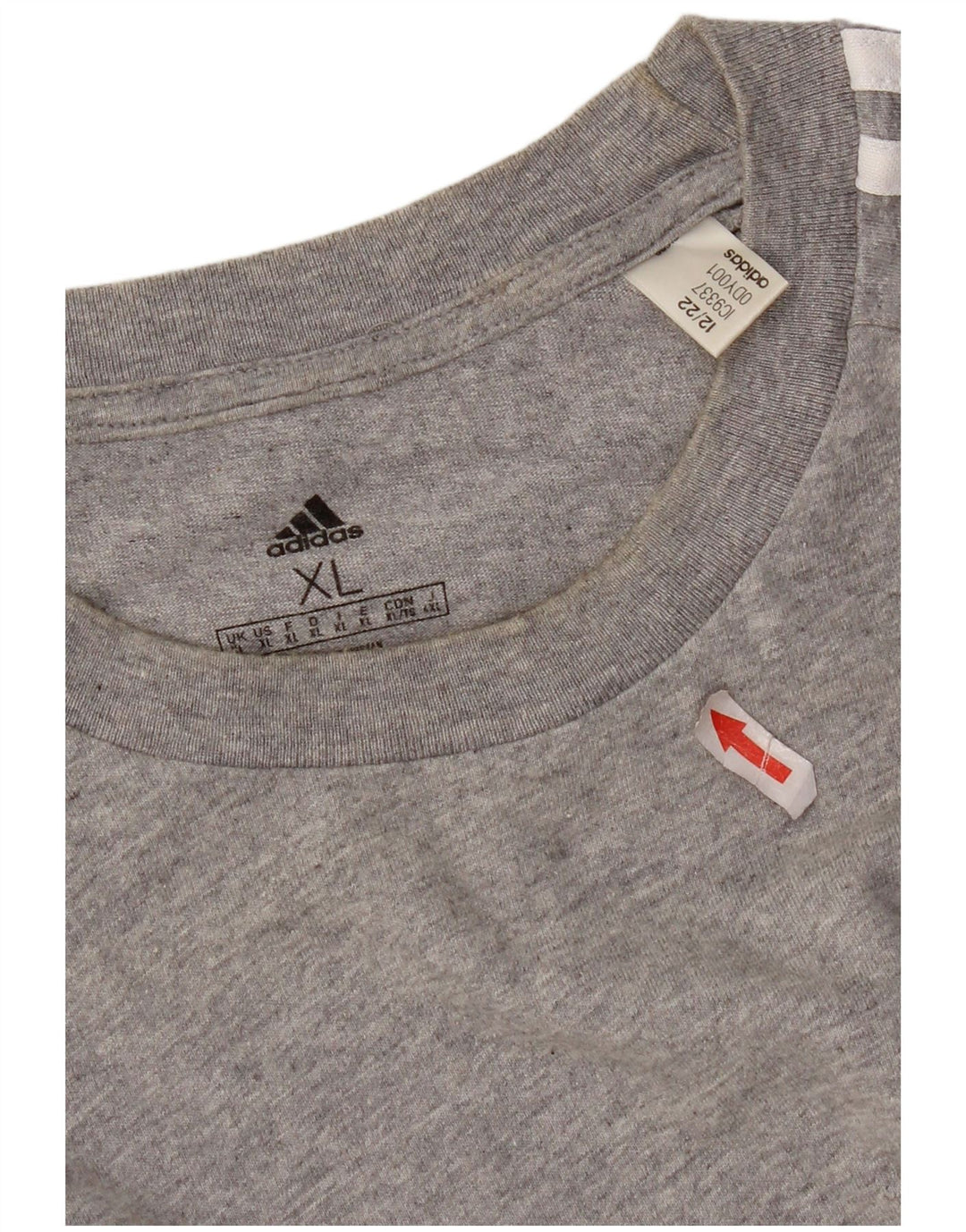 T-shirt Adidas da uomo Top XL in cotone grigio