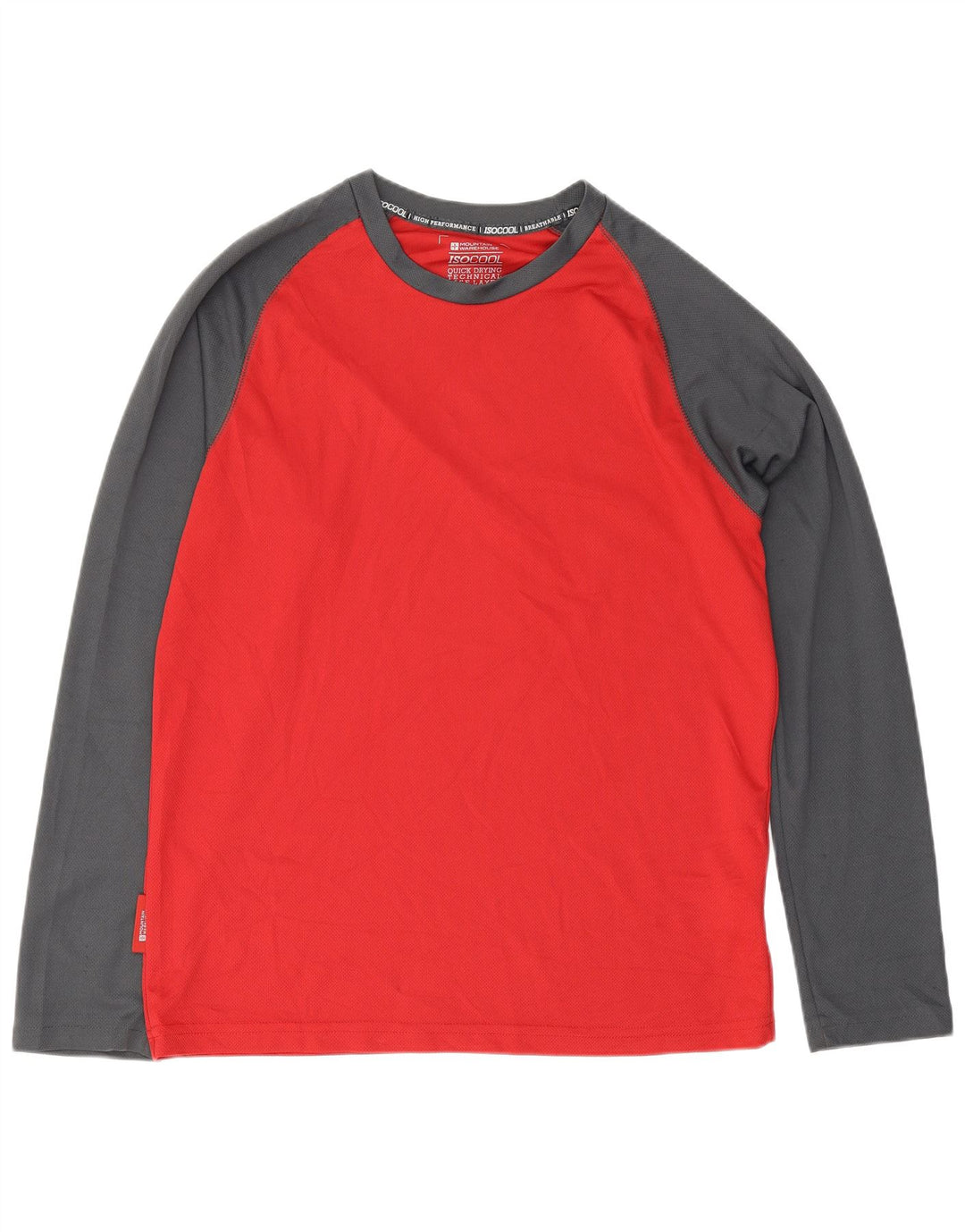 Mountain Warehouse Maglia IsoCool da uomo a maniche lunghe, colore rosso medio