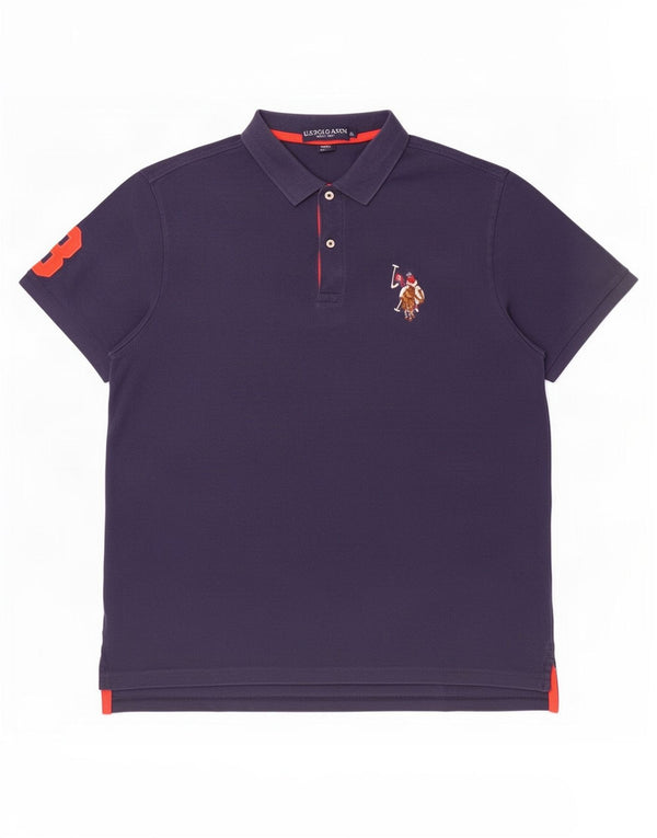 Polo Assn. Polo grafica da uomo XL in cotone blu navy
