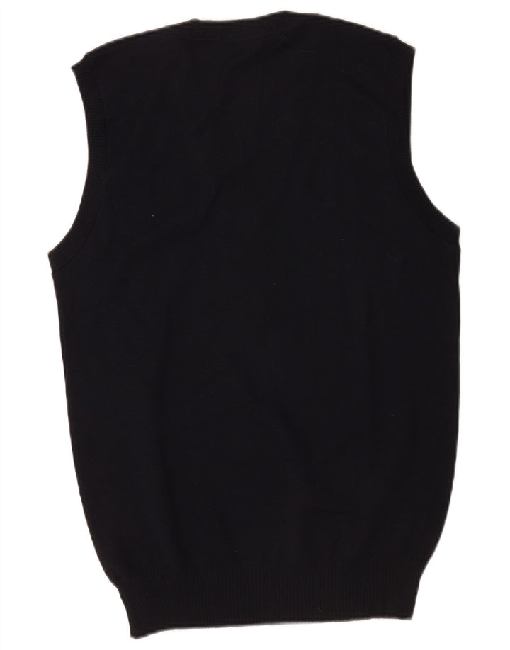 Canottiera da uomo Liabel piccola in lana vergine blu navy