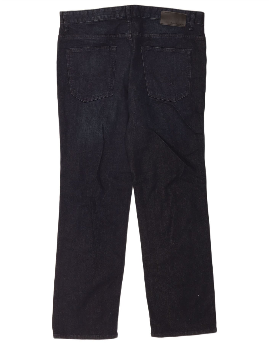 Jeans dritti da uomo Calvin Klein W36 L32 cotone blu navy