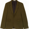 Giacca blazer a 2 bottoni da uomo Zara EU 48 viscosa verde medio