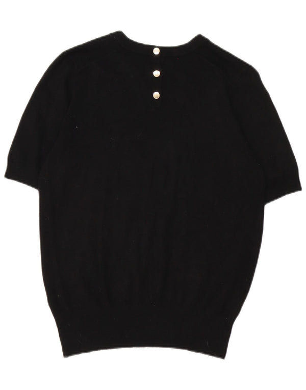 T-shirt Zara da donna Top UK 14 media nera