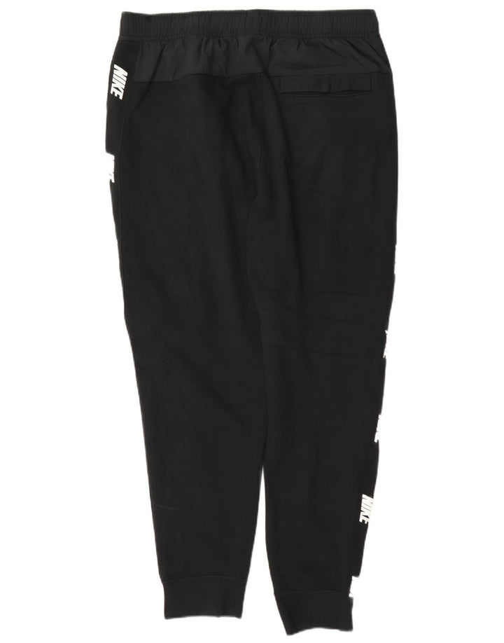 Pantaloni da tuta con grafica Nike da uomo, pantaloni da jogging, cotone medio nero
