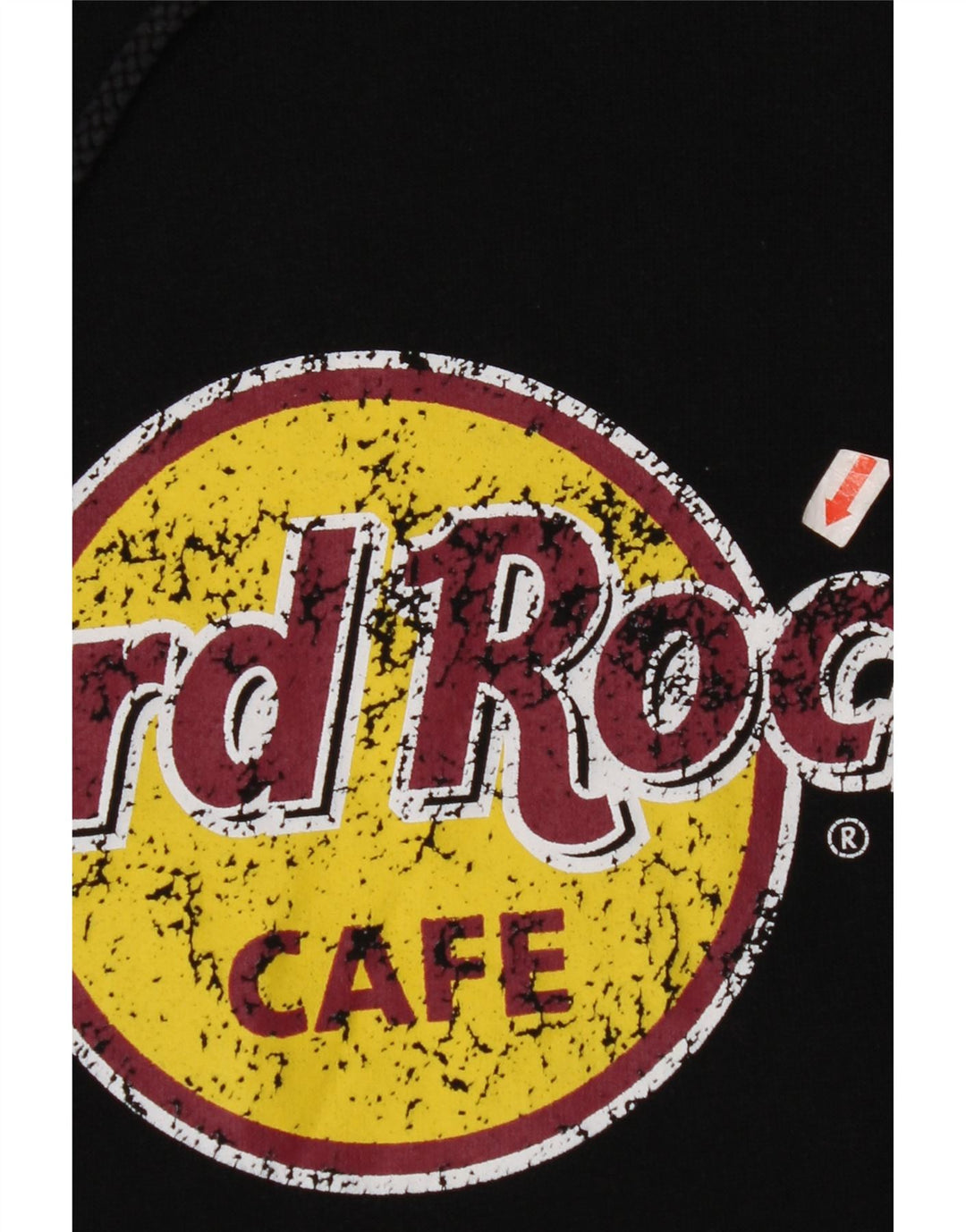 HARD ROCK CAFE Felpa con cappuccio grafica Vienna da uomo grande in cotone nero