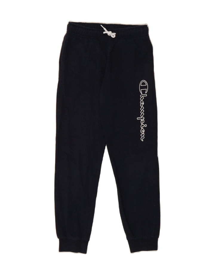 CHAMPION Boys Tracksuit Trousers Joggers 9-10 Years Medium  Navy Blue Vintage Champion and Second-Hand Champion from Messina Hembry 
