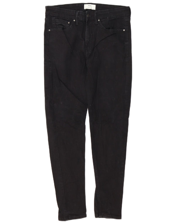 Jeans skinny da uomo Marks & Spencer W32 L31 cotone nero