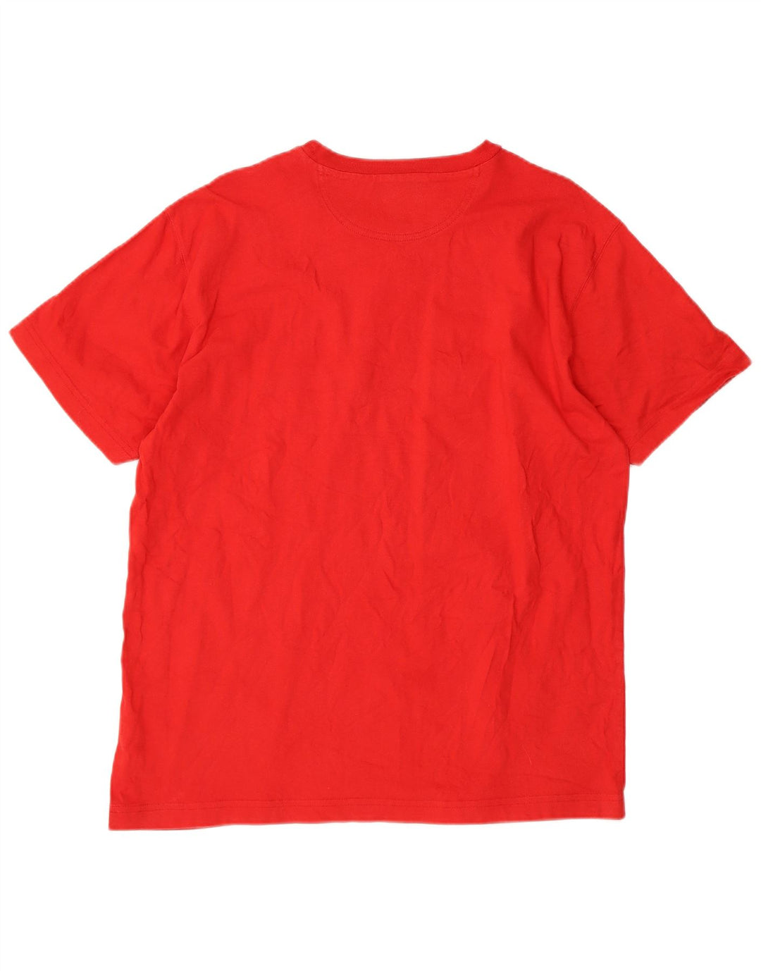T-shirt grafica da uomo CHAMPION Top grande in cotone rosso