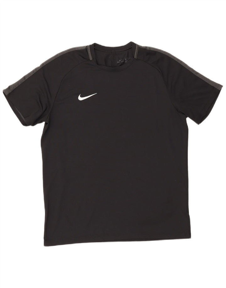 T-shirt Nike da uomo Dri Fit Top XL poliestere color block nero