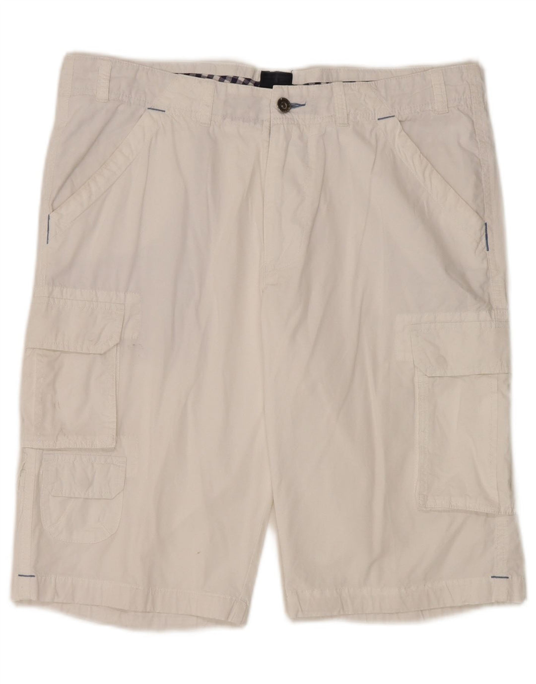 Pantaloncini cargo da uomo Daniel Hechter W36 grandi in cotone bianco