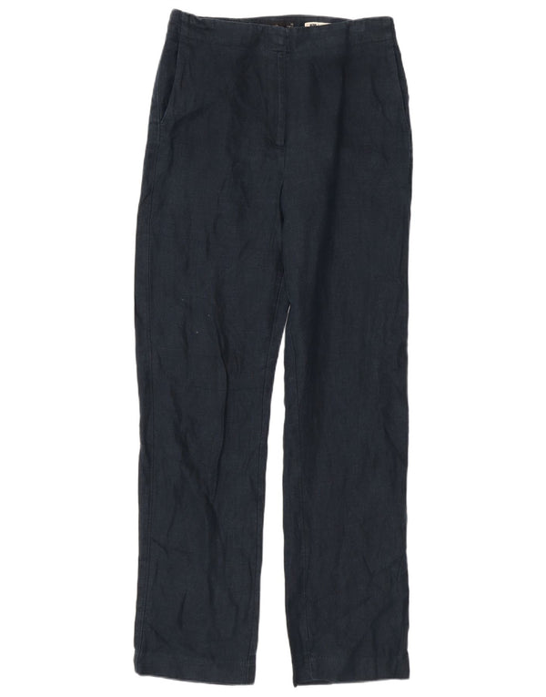 Pantaloni casual da donna Marks & Spencer UK 10 piccoli W28 L31 blu navy