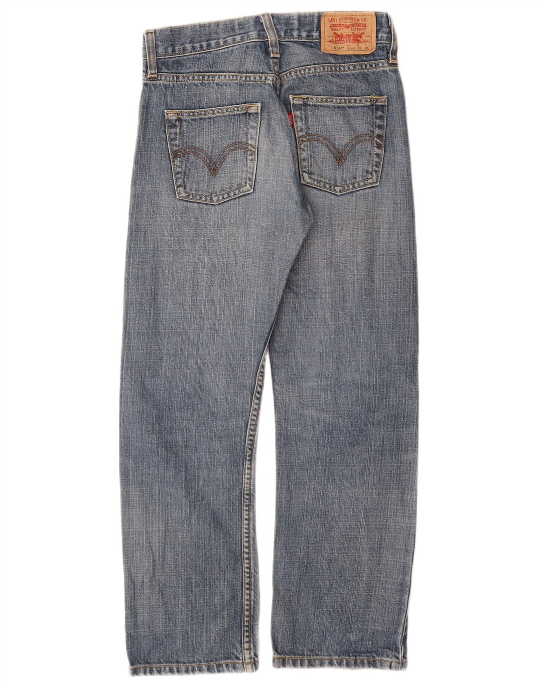 LEVI'S Ragazzi 514 Jeans dritti slim 9-10 anni W25 L25 Cotone blu