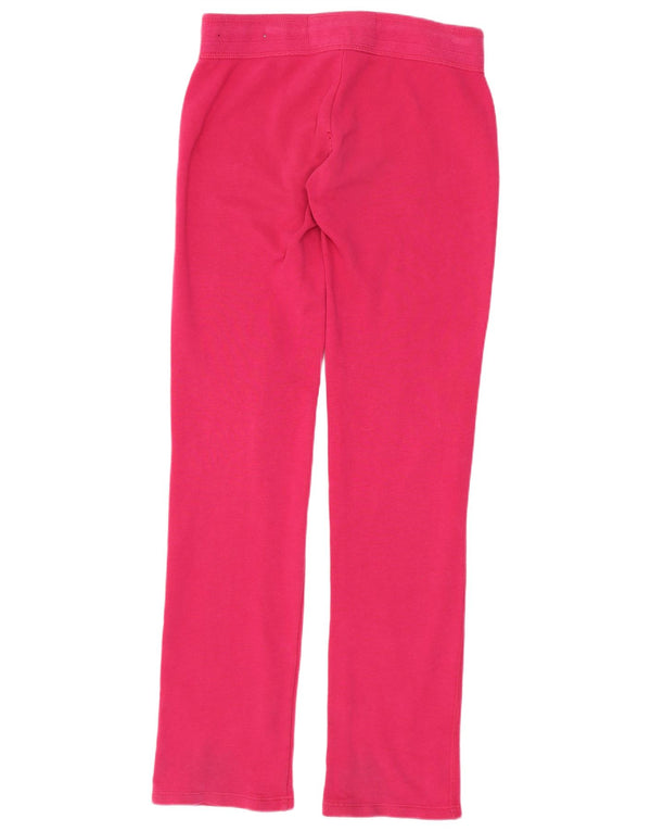 Pantaloni da tuta con grafica Hollister da donna UK 10 Small Pink Cotton