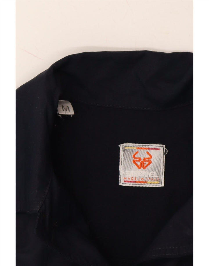 STEFANEL Womens Utility Jacket UK 14 Medium Navy Blue Vintage Stefanel and Second-Hand Stefanel from Messina Hembry 