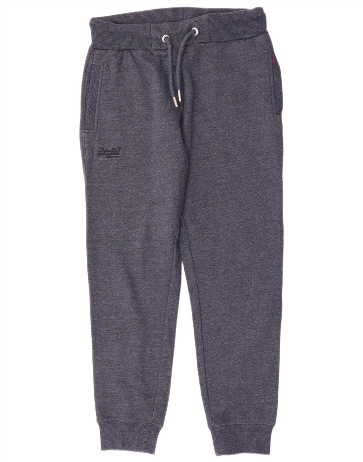 Pantaloni da tuta da uomo Superdry Joggers Small Blu Navy Cotone