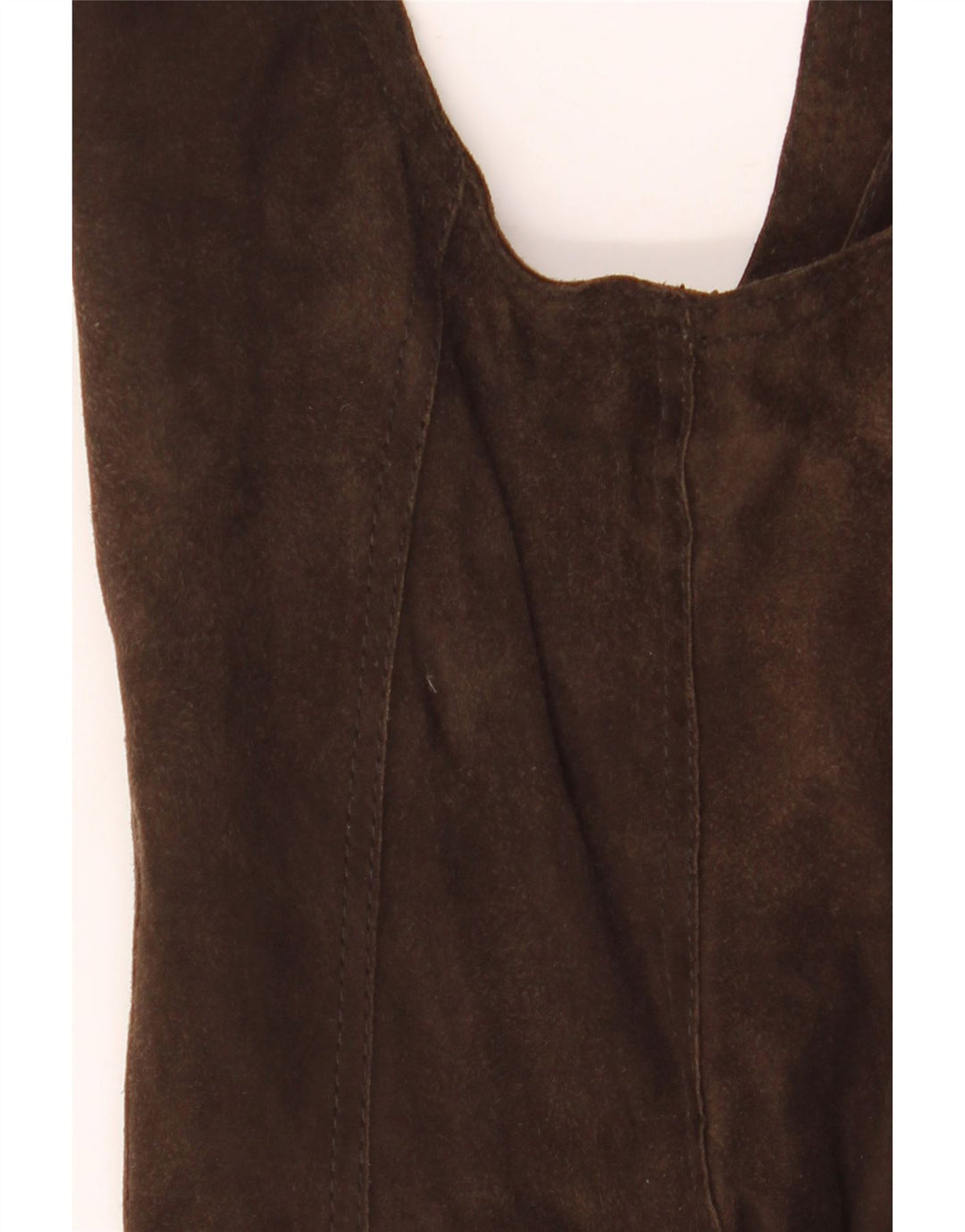 Gilet in pelle scamosciata da donna Marc O'Polo EU 38 in pelle marrone medio