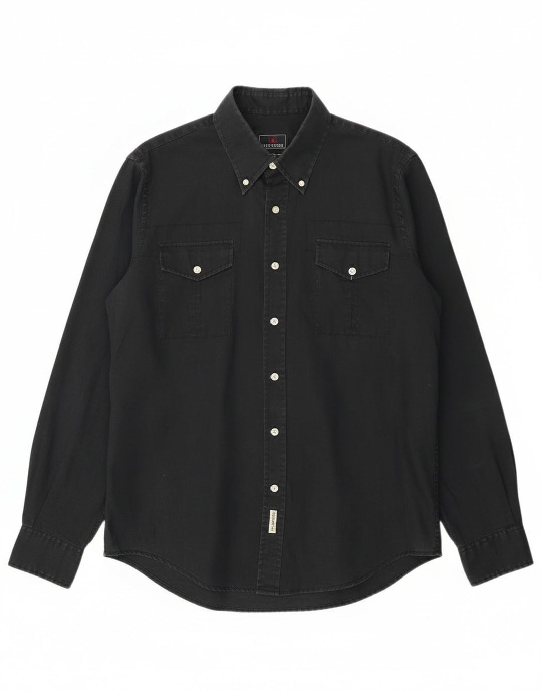 Camicia da uomo Ivy Oxford grande ramiè nera