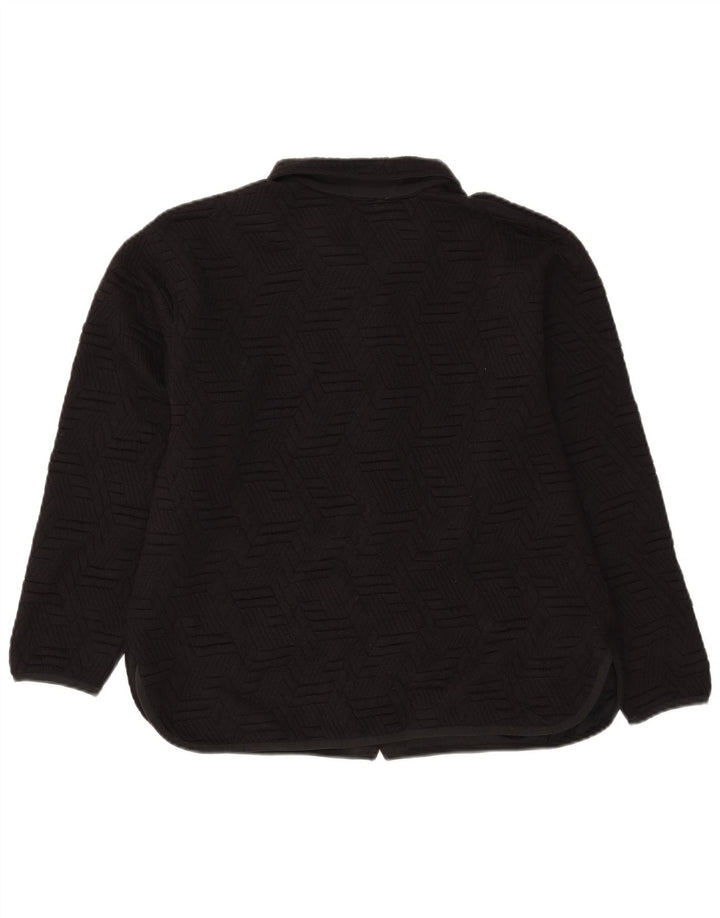 Giacca da tuta da donna Champion UK 16 Grande poliestere geometrico nero