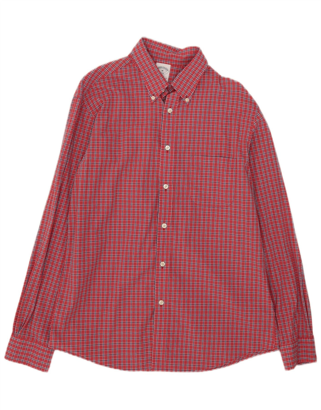 Camicia Regent da uomo Brooks Brothers in cotone a quadri rossi medi