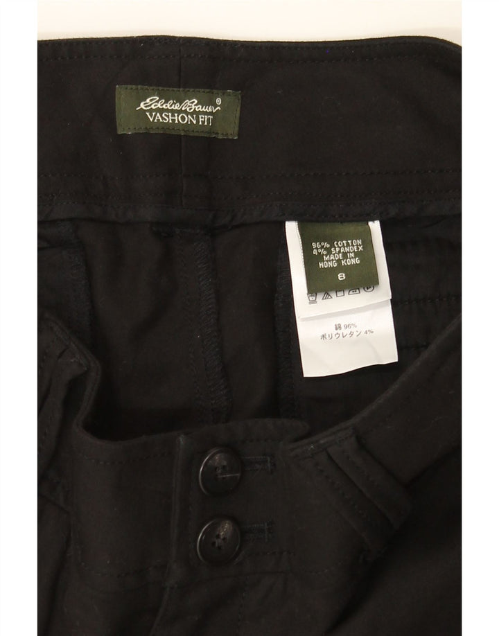 EDDIE BAUER Womens Vashon Fit Casual Trousers US 8 Medium W32 L33 Black Vintage Eddie Bauer and Second-Hand Eddie Bauer from Messina Hembry 