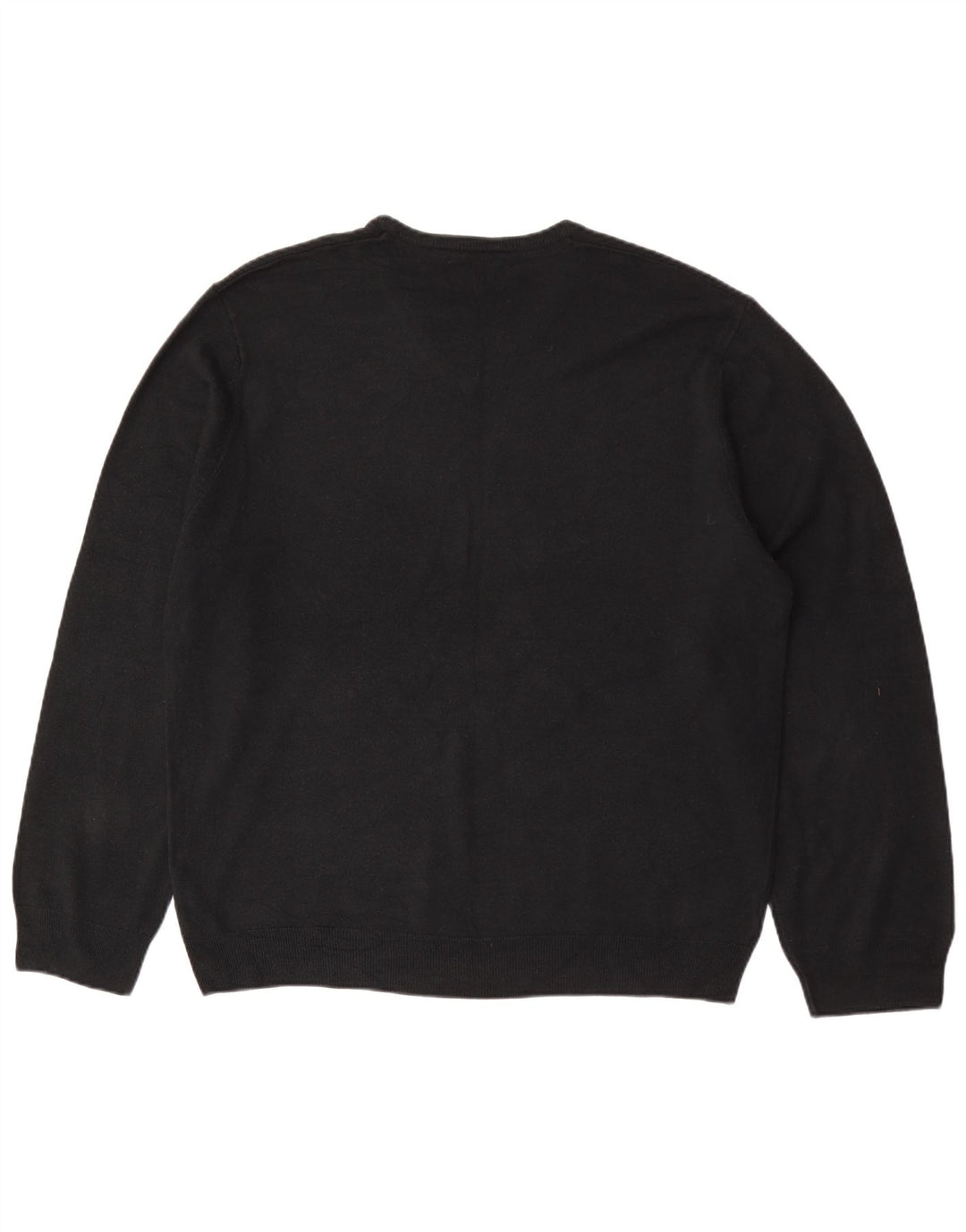 Maglione da uomo Marks & Spencer vestibilità regolare con scollo a V 2XL acrilico nero