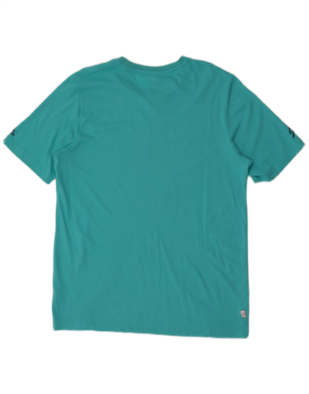 T-shirt grafica da uomo Adidas Top grande in poliestere blu