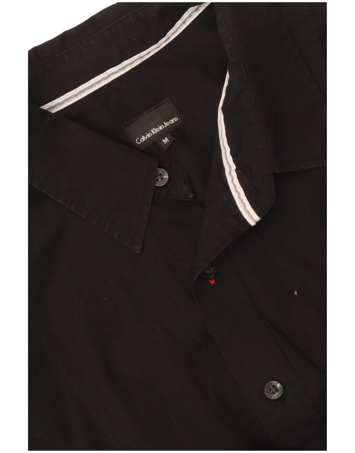 Camicia da uomo Calvin Klein Jeans nera media
