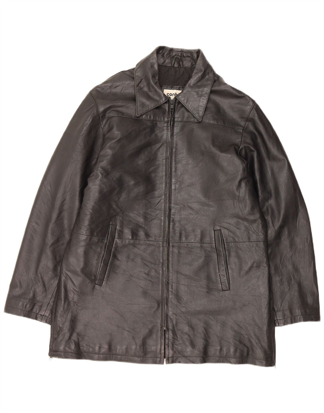 Giacca in Pelle Uomo CONBIPEL IT 44 XS Pelle Nera