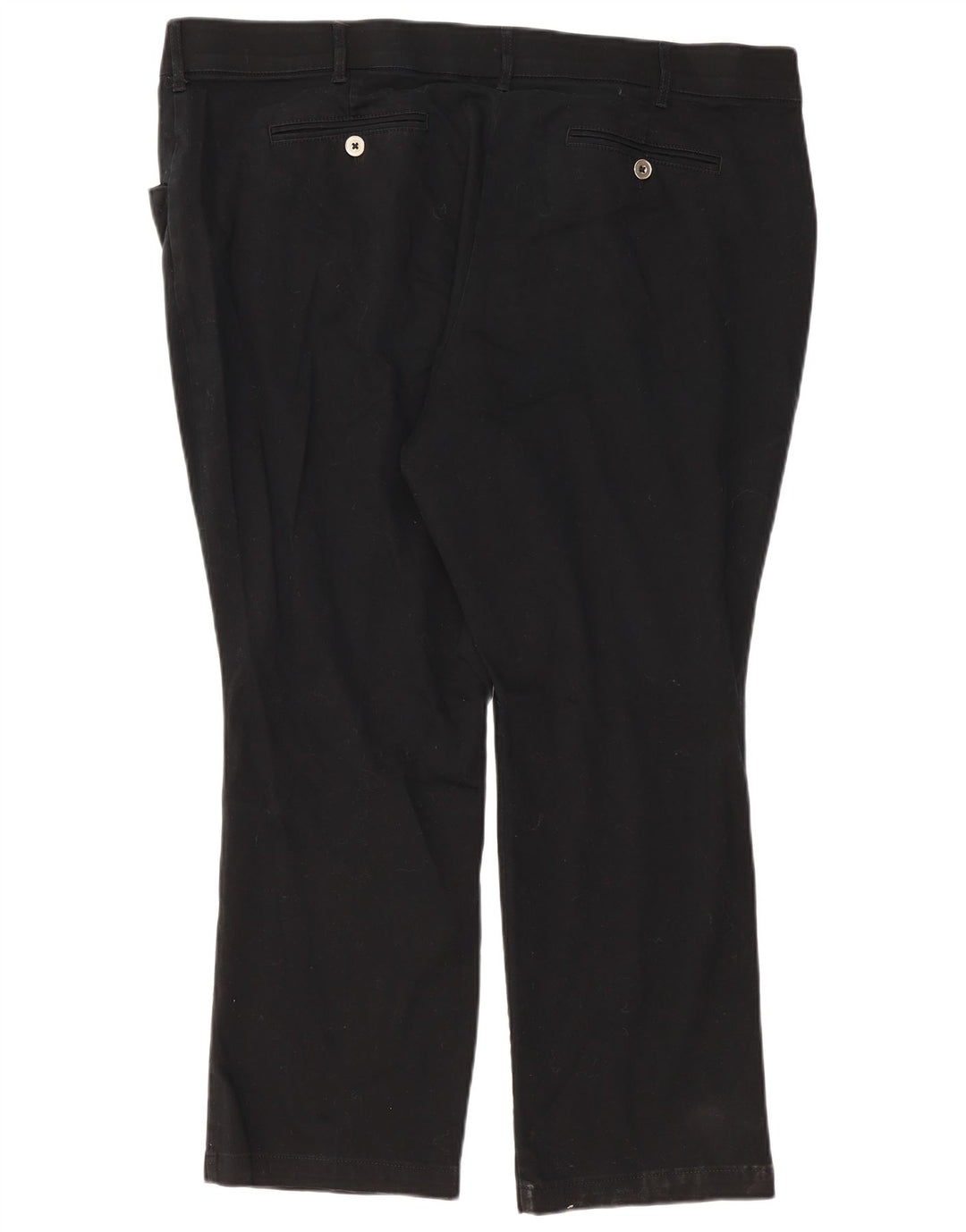 Pantaloni casual Lee da donna vestibilità regolare US 24 2XL W48 L29 cotone nero