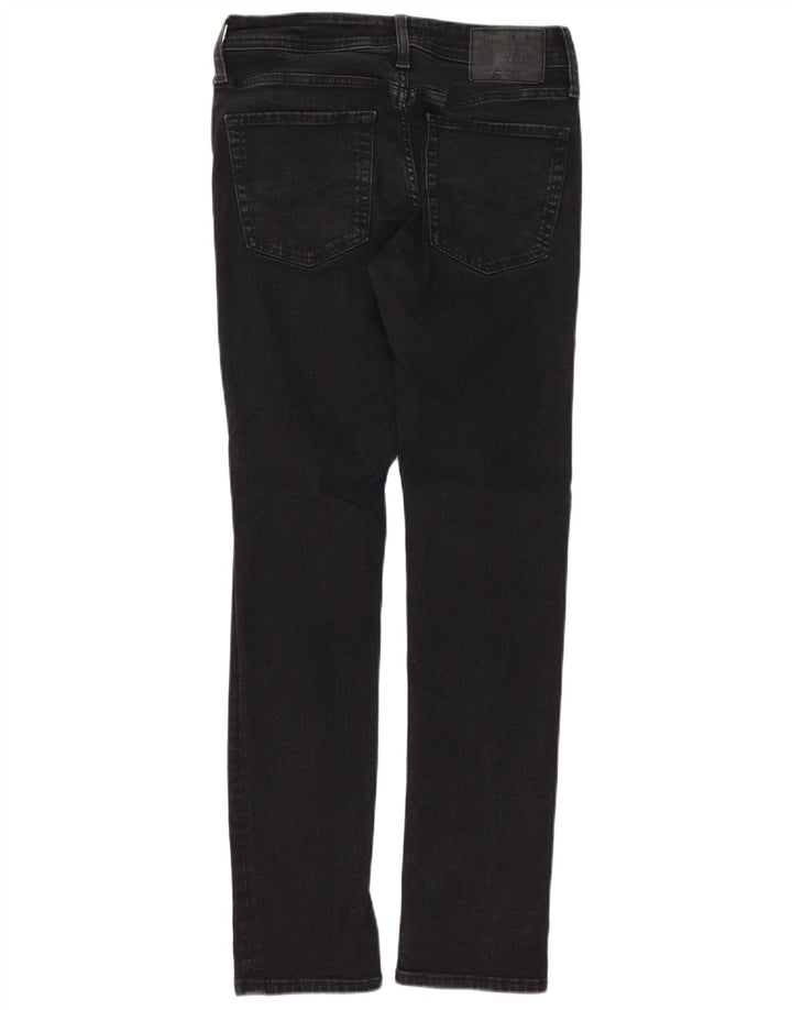 JACK & JONES Jeans slim da uomo GLENN W28 L32 cotone nero
